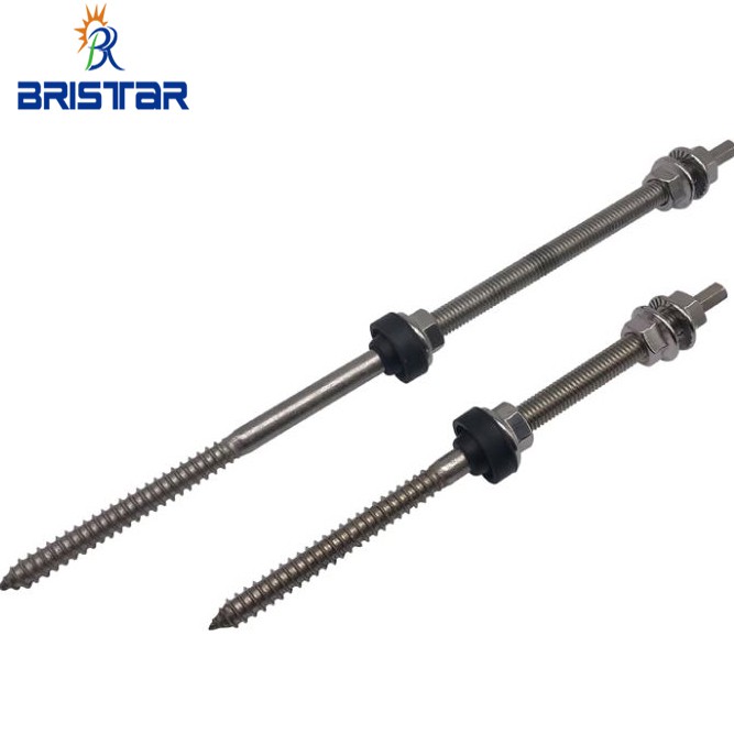 200MM Paslanmaz Çelik Çift Dişli Askı Cıvatası